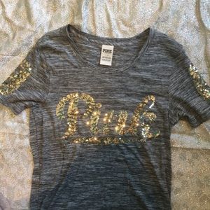 Pink sequence shirt 86 sleeves